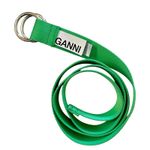 Ganni Island Green Webbing Double Ring Belt - One Size Fits Many Photo 0