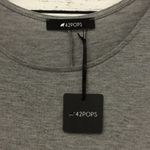 42 Pops light gray short sleeve knit trapeze dress‎ Photo 2