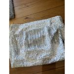 retrofete Cassandra Strapless Mini Dress Silver White Womens Size Medium Photo 11