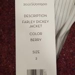 Veronica Beard 💕💕 Farley Dickey Jacket ~ Berry 2 NWT Photo 14