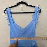 House Of CB ‎ 'Ariela' Soft Blue Ruffle Maxi Dress NWOT size S Photo 7