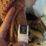 SheIn Curve Knit Sweater in Tan Photo 1