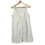 Anthropologie  Odd Molly White Floral Lace Mini Dress 1 / S Photo 3