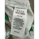 Tahari Women's XL Wide Leg Linen Pants Green Leaf Cropped Elastic Waist Resort Photo 2