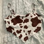 SheIn Cow Print Cropped Tank Photo 0