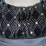 I.N. San Francisco Vintage 90s Sparkly Black Mini Dress Photo 5