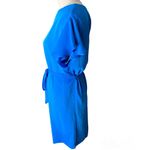 NWT ~ H & M Beautiful Blue Short Frilly Sleeve Dress ~ Women's Size 10 Photo 2