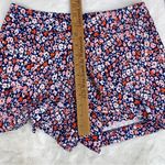 BCBGeneration  Floral Pleat Front Shorts Blue 4 Photo 10