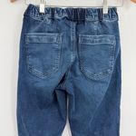 American Eagle Jogger Women Jeans Sz 2 Drawstring MInimalist Lounge Denim Preppy Blue Photo 5