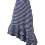 Joie  Cotton Striped Yenene Asymmetrical Skirt size 0 Photo 3