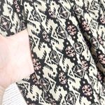 Xhilaration Bohemian Black Cream & Pink Lightweight Comfy Tapered Ankle Casual Pants Size XL Photo 4