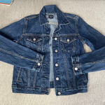Gap  DENIM Jean Jacket Extra Small XS‎ Blue Pockets Button Up Photo 0