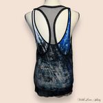 Helmut Lang NWOT  Tryst print fishnet overlay tank! Photo 4