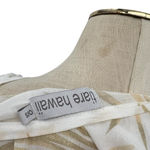 Tiare Hawaii Maxi Dress Kimono Sleeve Palm Print White Beige One Size Photo 10