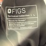FIGS Technical Collection Black Scrub Top Jogger Pants Set L Workwear Nurse Photo 8
