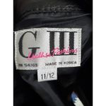 80’s GIII Black Leather Pencil Skirt w/ Snap Slit Closing Back medium Photo 11