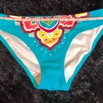 Victoria's Secret Victoria’s Secret Vibrant Teal Maroon Pink and Yellow Bikini Bottom XS Photo 2