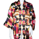 Soft Surroundings  Kimono Jacket Womens PS Multicolor‎ Boho Festival Lagenlook Photo 0