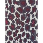 Talbots T1  Women's Leopard Print Straight Pencil Skirt Gray Purple Maroon Size 6 Photo 2