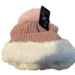 Ladies NYC Knit Blush Pink Hat with pom Photo 2