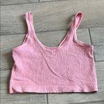 Urban Outfitters  Pink Textured Crop Top Photo 0