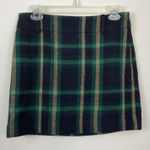 Ralph Lauren Polo Plaid Wool Alpaca Blend Mini Skirt Size 2 Photo 0