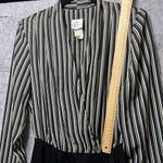 Vintage Popovich Dress Womens Size 10 Black Striped Secretary‎ Long Sleeve Work Photo 6