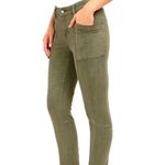 Liverpool Kylie Cropped Cargo Mid Rise Zipper Lower Leg Skinny Jeans Size 2 26 Green Photo 1