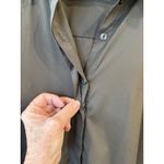 Alfani  Wmn Sz 10 Olive Green, Long, Button/Drawstring Bottom Clz Short Slv Jkt Photo 3