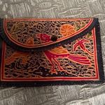 Handcrafted vintage sheepskin, leather, wallet from India Photo 0