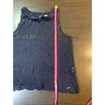 Abercrombie & Fitch Whimsygoth Blue Floral Crochet Lace Sheer Tank Cottagecore Photo 9