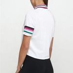 Nike  court dry breathe slam top Sz XL white/true berry /mystic green Photo 7