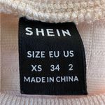 SheIn Los Angeles Classic Collegiate Waffle Knit Pullover Crop Sweatshirt X-Small Photo 3