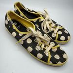 Keds Kate Spade X Black White & Yellow Apple Print Lace Up Flats Sneakers 8.5 Photo 0