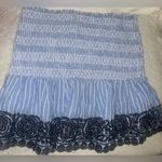 Anthropologie Maeve Smocked Linen Mini Skirt -large Photo 7
