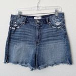 BKE [] Parker High Rise Distressed Denim Cut Off Shorts Stretch Raw Hem Size 30 Photo 1
