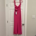 Solace London BNWT  Crocket Strappy Maxi Dress in Magenta Pink Size small Photo 2