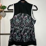 PGA Tour  Airflux 1/4 Zip Sleeveless Golf‎ Tank Black Multicolor Size Medium Photo 5