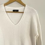 Rachel Zoe  White Knite V Neck Tunic Sweater Photo 1