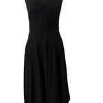 Rockabilly Swing Dress SM Whimsigoth Fairy Fit & Flare Stretch Classy Old Money Black Photo 3