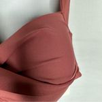 Alex Marie  Solid Cut Out Twist Halter Swim Top Rouge NWT in Medium Photo 5