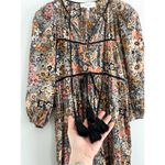The Great | Tie Tassel Long Sleeve Dress In Heirloom Wildflower Print | Sz 0 Photo 3