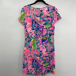 Lilly Pulitzer Dress Rare Tammy Mini Tropical Print Short Sleeve Womens Size XXS Photo 2