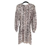 H&M MAMA Zebra Print Chiffon Maternity Dress Size S/M Photo 7