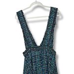 ZARA  NWOT Green Multi Tweed Classy Trending Overall A-Line Midi Dress Small Photo 8