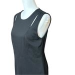 Carmen Marc Valvo  Elegant Black Sleeveless Dress with Front Cutout Sz 6 Photo 3