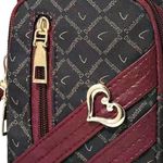 I Love Sewing Mini Vintage Patten Shoulder Bag, Multifunctional Cell Phone Bag With Love Decor Photo 6