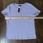 Karen Scott lavender short sleeve top, plus size 1X, NWT Photo 6
