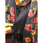Arden B  Floral‎ Print Open Front Blazer Jacket, Pink Orange Roses, S Photo 2