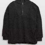 Aerie Dream Sherpa Quarter Zip Sweatshirt Photo 3